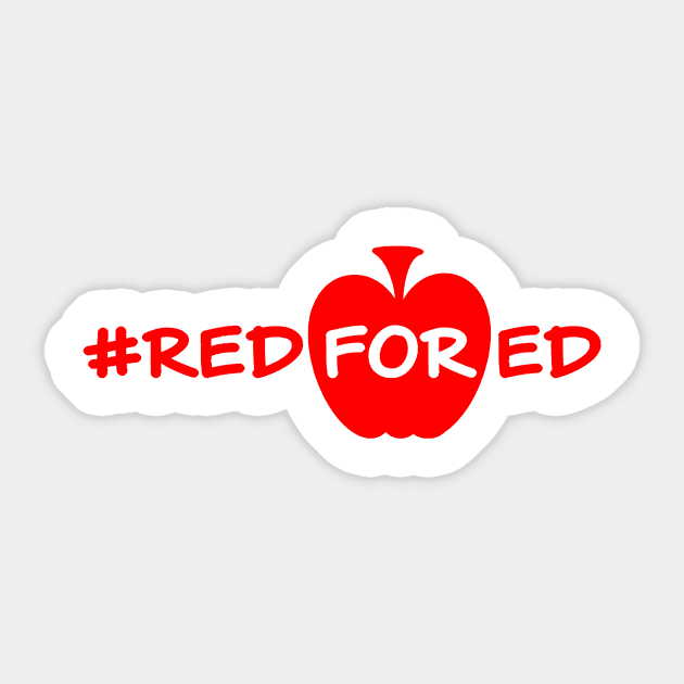 red for ed (red apple) Sticker by haberdasher92